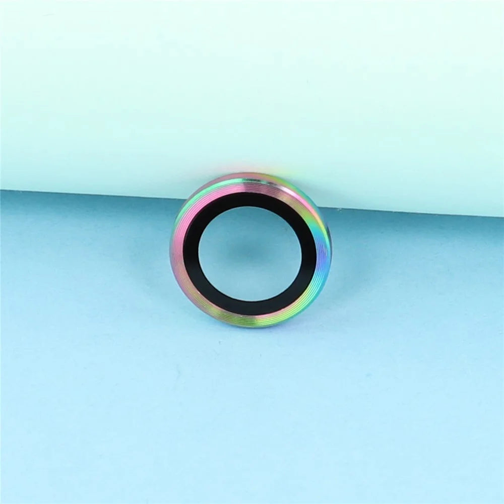 For Samsung Galaxy Z Fold7 5G Camera Lens Protector Set Electroplating Metal + Tempered Glass Individual Lens Film, Colorful - 5