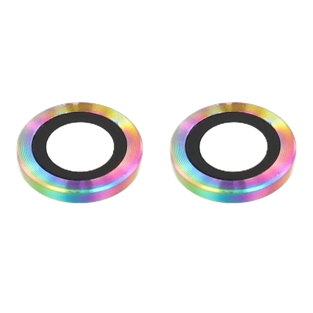 For Samsung Galaxy Z Flip7 5G Camera Lens Protector Set Electroplating Metal + Tempered Glass Individual Lens Film, Colorful - 3