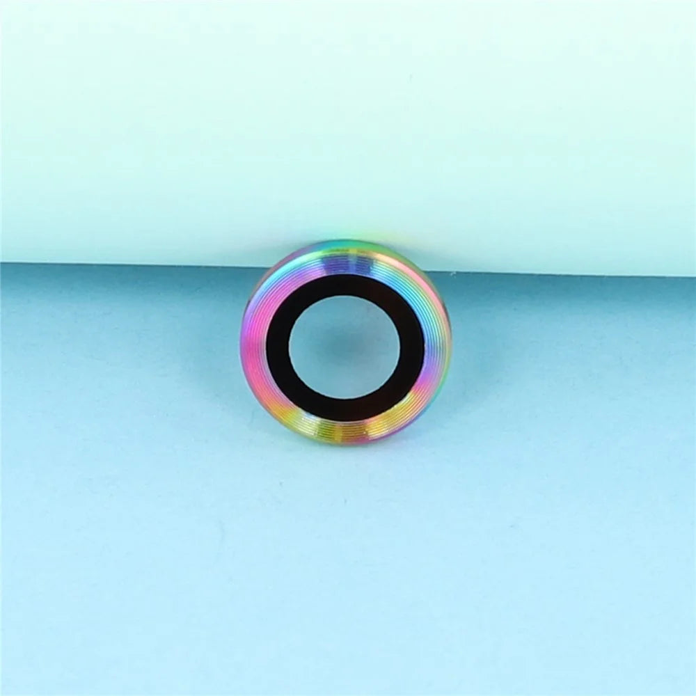 For Samsung Galaxy Z Flip7 5G Camera Lens Protector Set Electroplating Metal + Tempered Glass Individual Lens Film, Colorful - 5