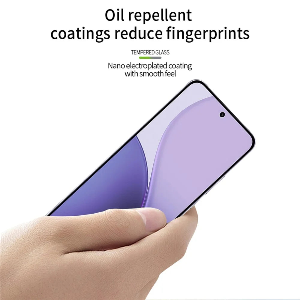 PINWUYO For Oppo Reno14 Pro 5G Tempered Glass Film  Explosion-proof 9H 3D Full Screen Protector - Black - 4