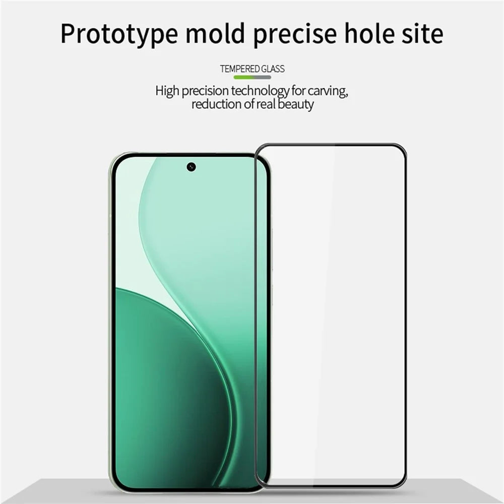 PINWUYO For Oppo Reno14 5G Tempered Glass Film  Explosion-proof 9H 3D Full Screen Protector - Black - 3