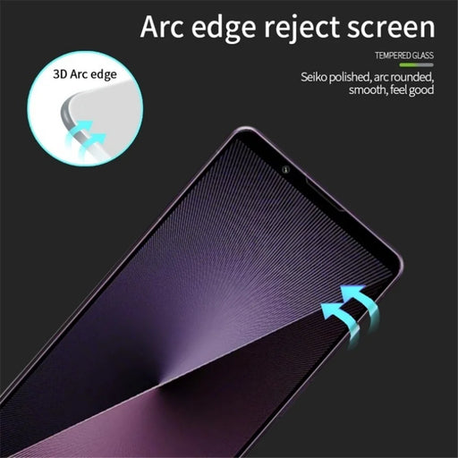 MOFI For Sony Xperia 1 VII Screen Protector  9H 3D Curved Tempered Glass Film - Black - 2