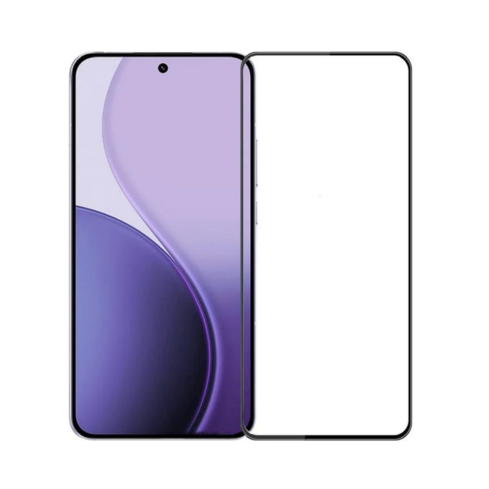 MOFI For Oppo Reno14 Pro 5G Screen Protector  9H 3D Curved Tempered Glass Film - Black - 1