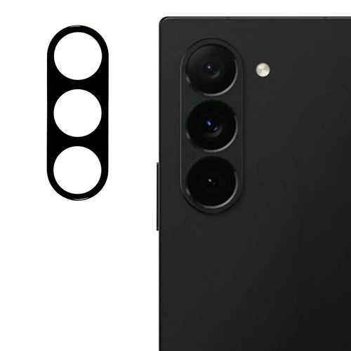 For Samsung Galaxy Z Fold7 5G Camera Lens Protector Tempered Glass Black Silk Printing HD Clear Lens Film - 1