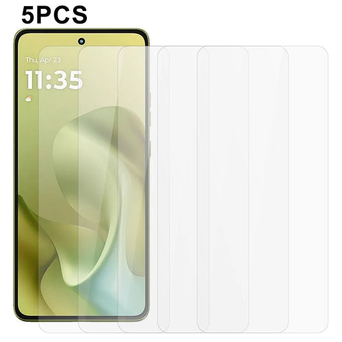 5Pcs For Motorola Moto G86 5G / G86 Power 5G Front Screen Protector 0.3mm 2.5D Tempered Glass Clear Film - 1