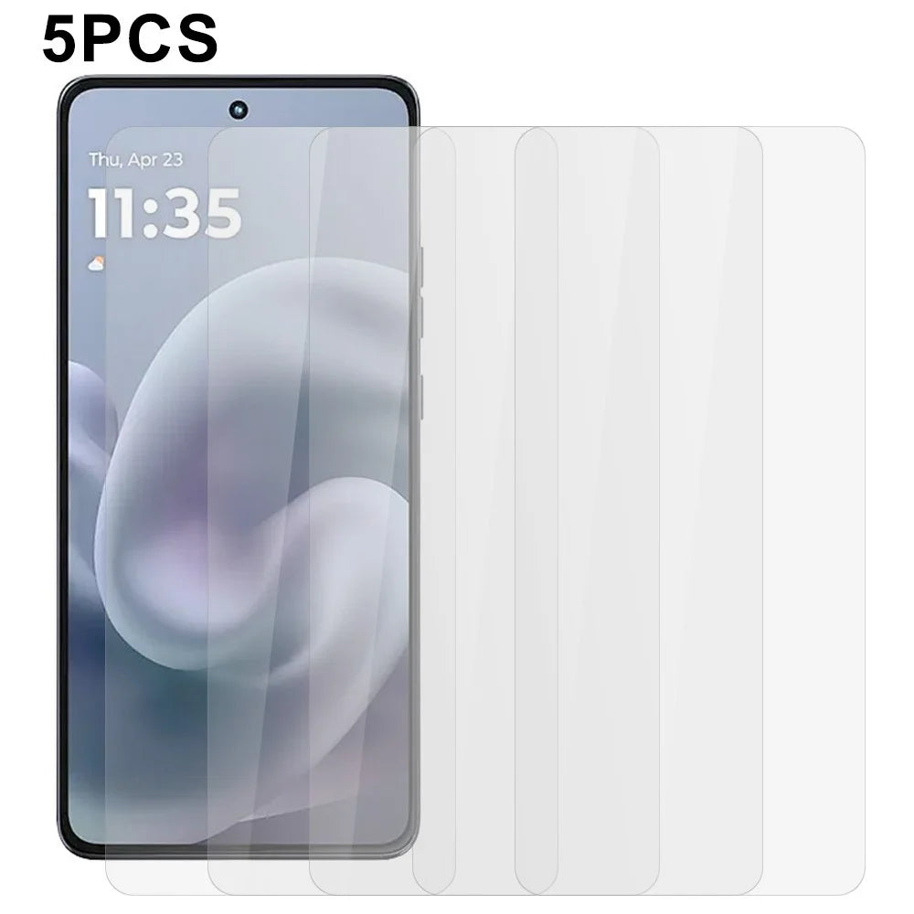 5Pcs For Motorola Moto G86 5G / G86 Power 5G Front Screen Protector 0.3mm 2.5D Tempered Glass Clear Film - 1