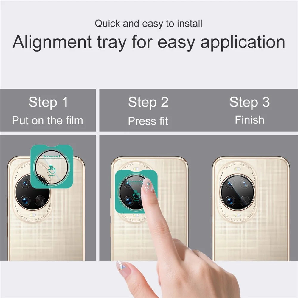 IMAK For Huawei nova 14 Ultra 5G Camera Lens Protector Tempered Glass Lens Film with Self Positioning Frame - 6