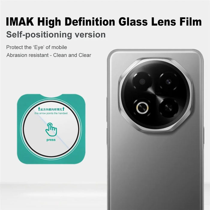 IMAK For Meizu Note 16 Camera Lens Protector Tempered Glass Lens Film with Self Positioning Frame - 2