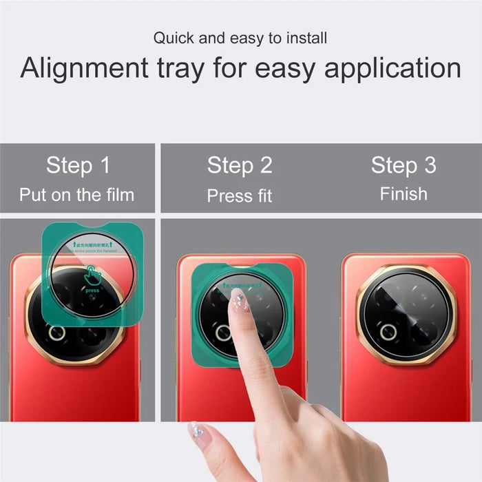 IMAK For Meizu Note 16 Camera Lens Protector Tempered Glass Lens Film with Self Positioning Frame - 7
