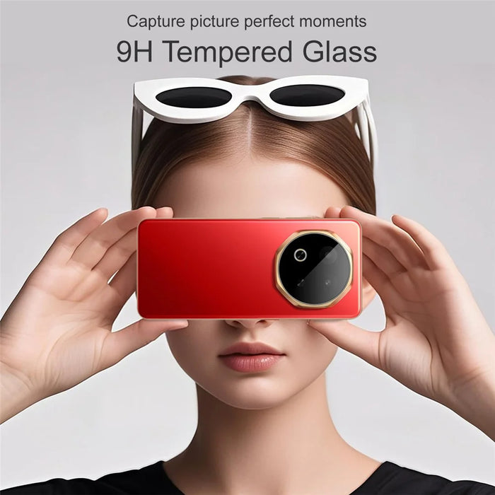 IMAK For Meizu Note 16 Tempered Glass Camera Lens Protector with Self Positioning Frame (Black Version) - 3