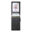 SUTENI Card Holder Imprint Waxy Texture PU Leather Automatic Pop-Up Metal Card Case - Black - 4