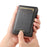 SUTENI Card Holder Imprint Waxy Texture PU Leather Automatic Pop-Up Metal Card Case - Black - 7
