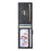 SUTENI Elastic Band Card Holder Jeans Cloth Texture PU Leather + Metal Automatic Pop-Up Card Case - Black - 4