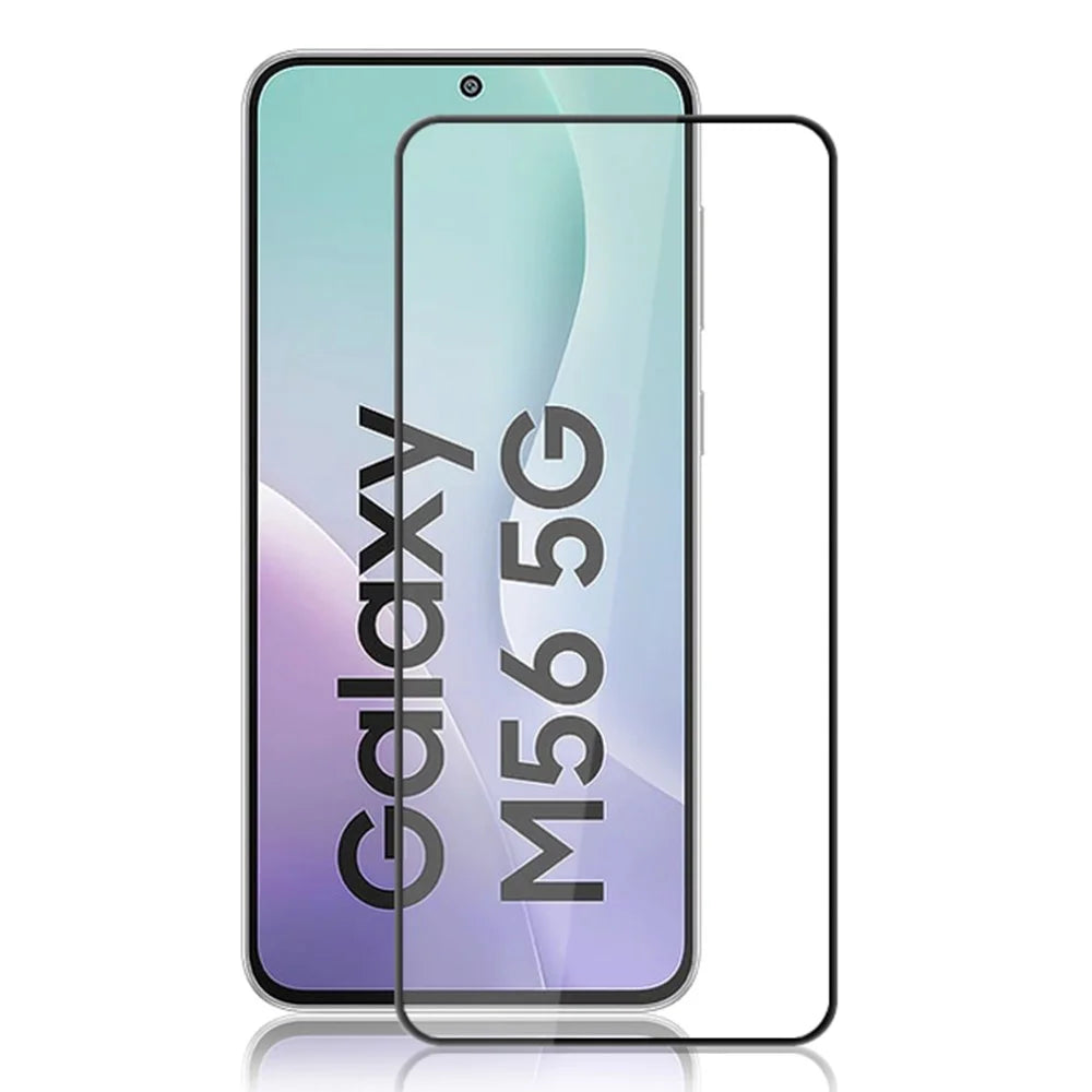 MOCOLO For Samsung Galaxy M56 5G / F56 5G Screen Protector Anti-Shatter Silk Printing Tempered Glass Film - Black - 1