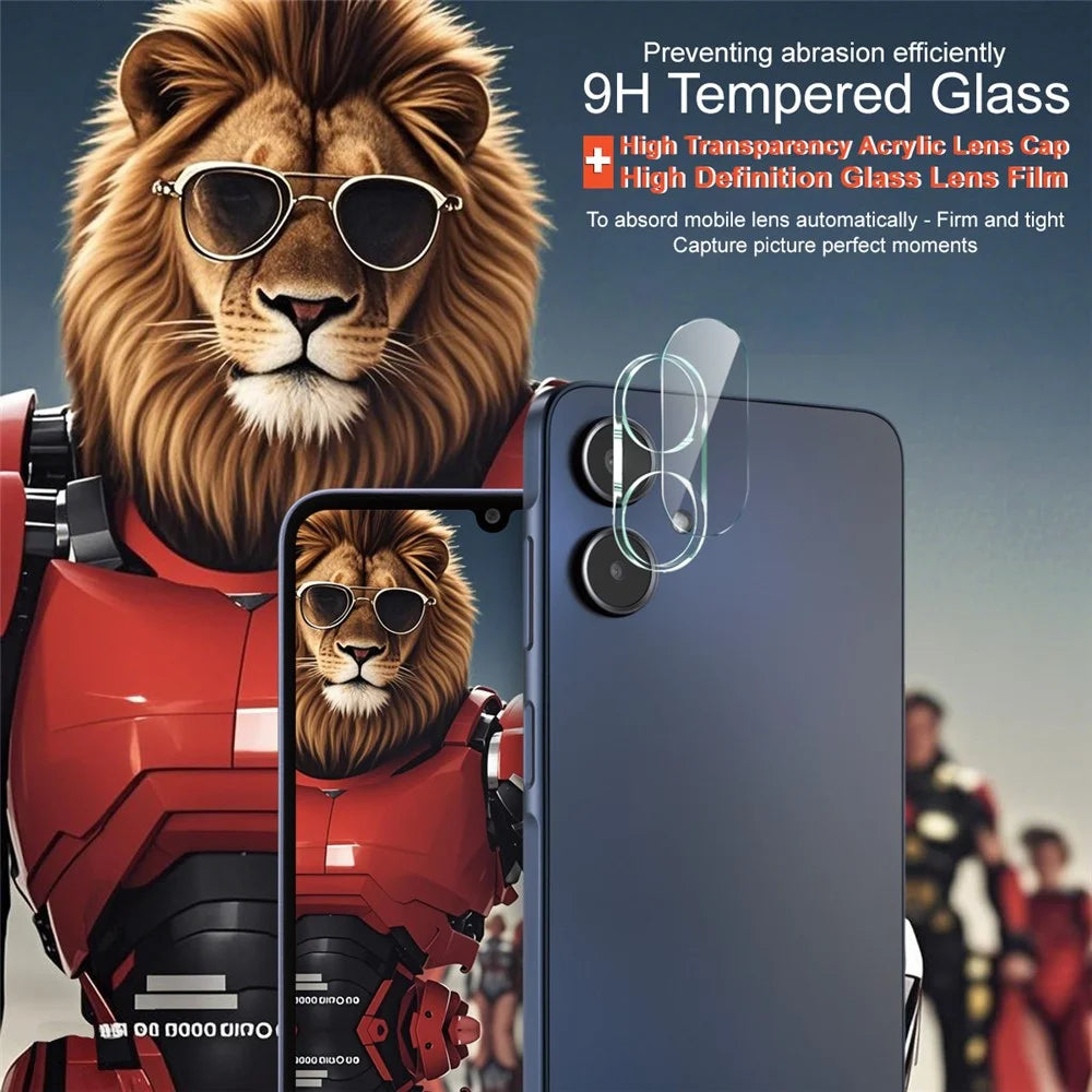 IMAK For Samsung Galaxy A25 5G (Global) (161.0mm) Tempered Glass Camera Lens Protector + Acrylic Lens Cap - 4