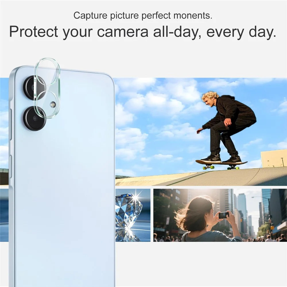 IMAK For Samsung Galaxy A25 5G (Global) (161.0mm) Tempered Glass Camera Lens Protector + Acrylic Lens Cap - 5