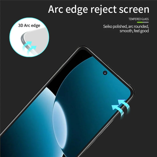 MOFI For Huawei Enjoy 80 Screen Protector  9H 3D Curved Tempered Glass Film - Black - 2