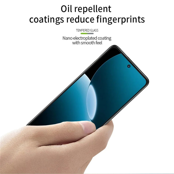 MOFI For Huawei Enjoy 80 Screen Protector  9H 3D Curved Tempered Glass Film - Black - 4