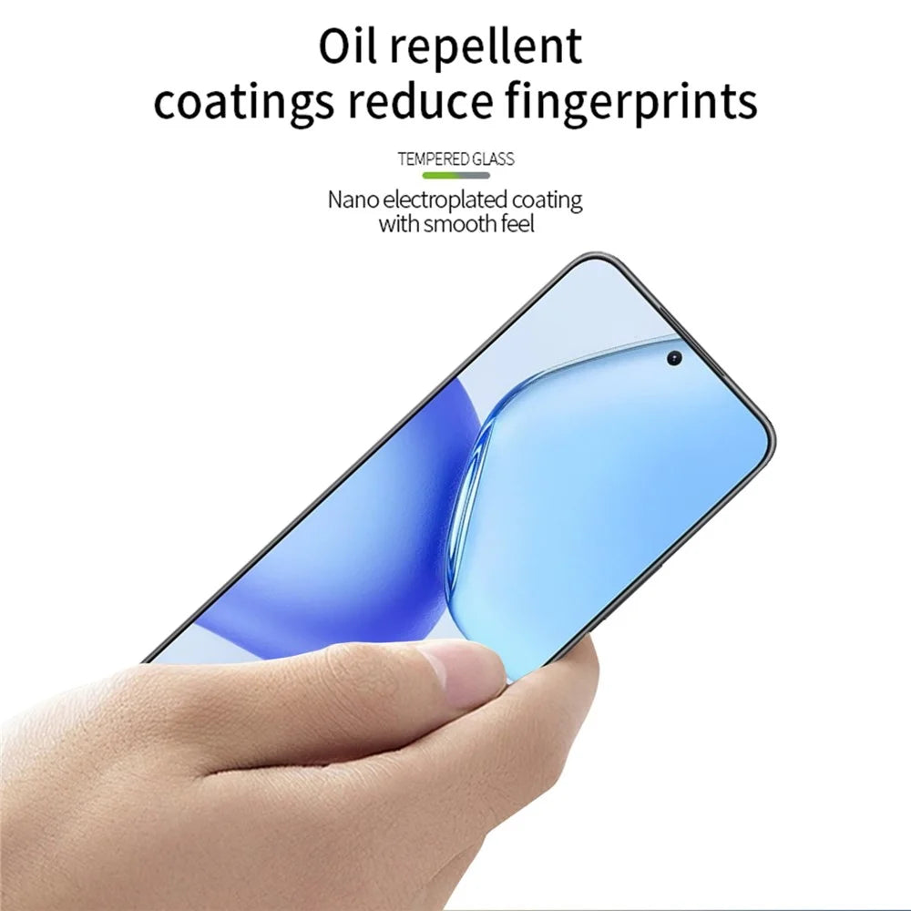 MOFI For Honor X60 GT 5G Screen Protector  9H Full Glue Full Coverage High Aluminum-Silicon Glass Film - Black - 4
