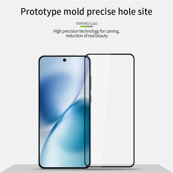 MOFI For vivo X200s 5G Screen Protector  9H Full Glue Full Coverage High Aluminum-Silicon Glass Film - Black - 3