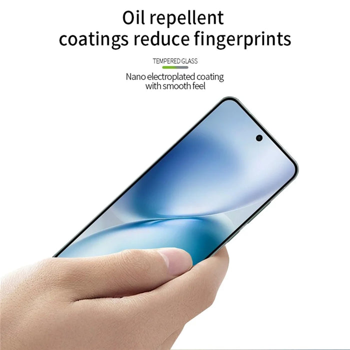 MOFI For vivo X200s 5G Screen Protector  9H Full Glue Full Coverage High Aluminum-Silicon Glass Film - Black - 4