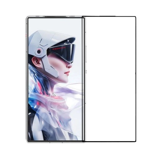 MOFI For ZTE nubia RedMagic 10 Air 5G Screen Protector  9H Full Glue Full Coverage High Aluminum-Silicon Glass Film - Black - 1