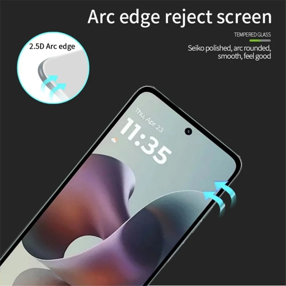 PINWUYO For Motorola Moto G56 5G Tempered Glass Film  JK Series-2 9H Full Screen Protector - Black - 2
