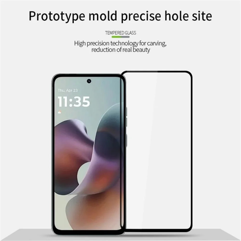 PINWUYO For Motorola Moto G56 5G Tempered Glass Film  JK Series-2 9H Full Screen Protector - Black - 3