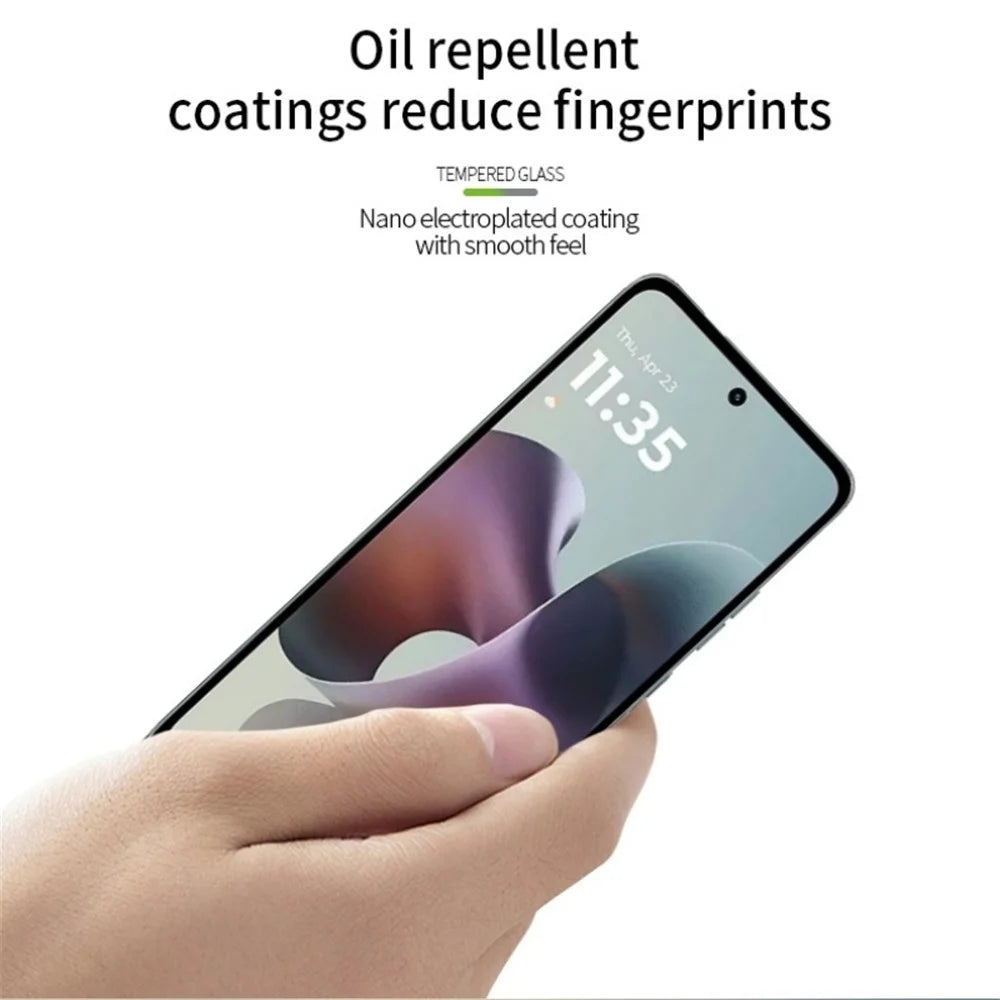 PINWUYO For Motorola Moto G56 5G Tempered Glass Film  JK Series-2 9H Full Screen Protector - Black - 4