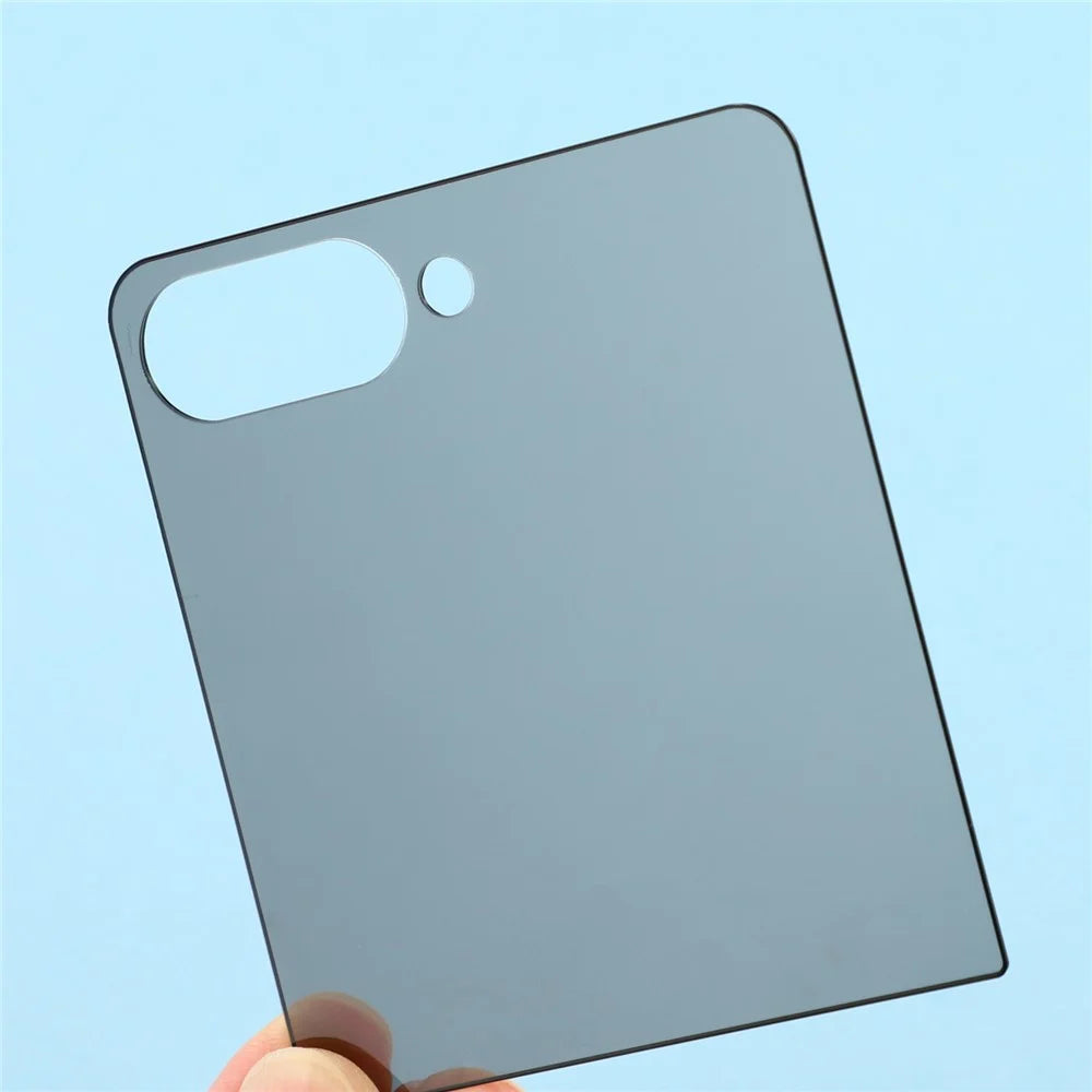 For Samsung Galaxy Z Flip7 5G Privacy Screen Protector Silk Printing High Aluminium-Silicon Glass Film (Outer Screen) - 4