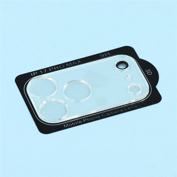 2Pcs For iPhone 17 Pro Max Camera Lens Protector 3D Arc Edge Anti-Scratch Tempered Glass Lens Film - 2