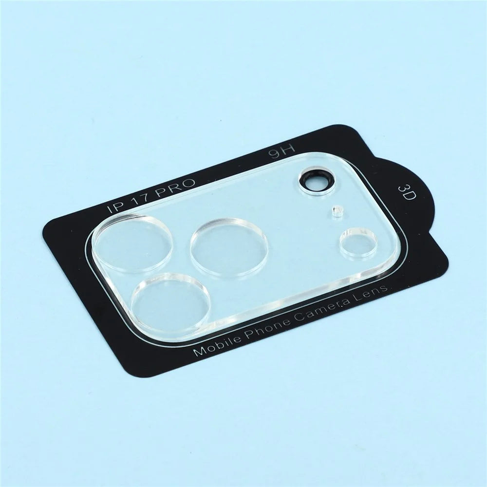 2Pcs For iPhone 17 Pro Camera Lens Protector 3D Arc Edge Anti-Scratch Tempered Glass Lens Film - 2