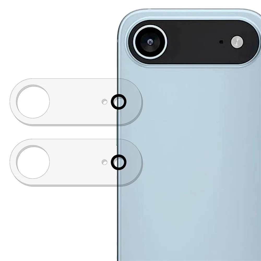 2Pcs For iPhone Air Camera Lens Protector 3D Arc Edge Anti-Scratch Tempered Glass Lens Film - 1