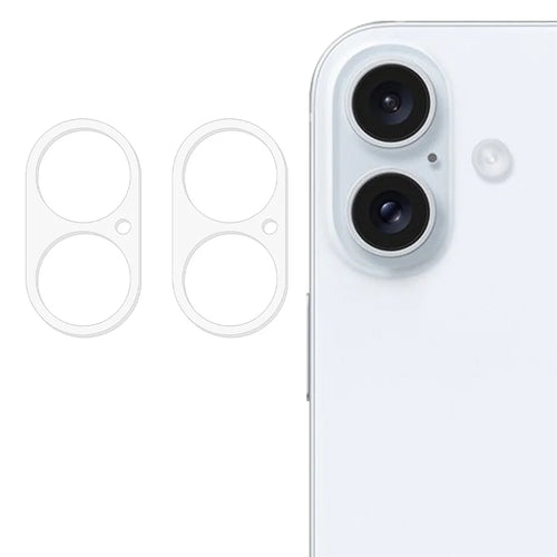 2Pcs For iPhone 17 Camera Lens Protector 3D Arc Edge Anti-Scratch Tempered Glass Lens Film - 1