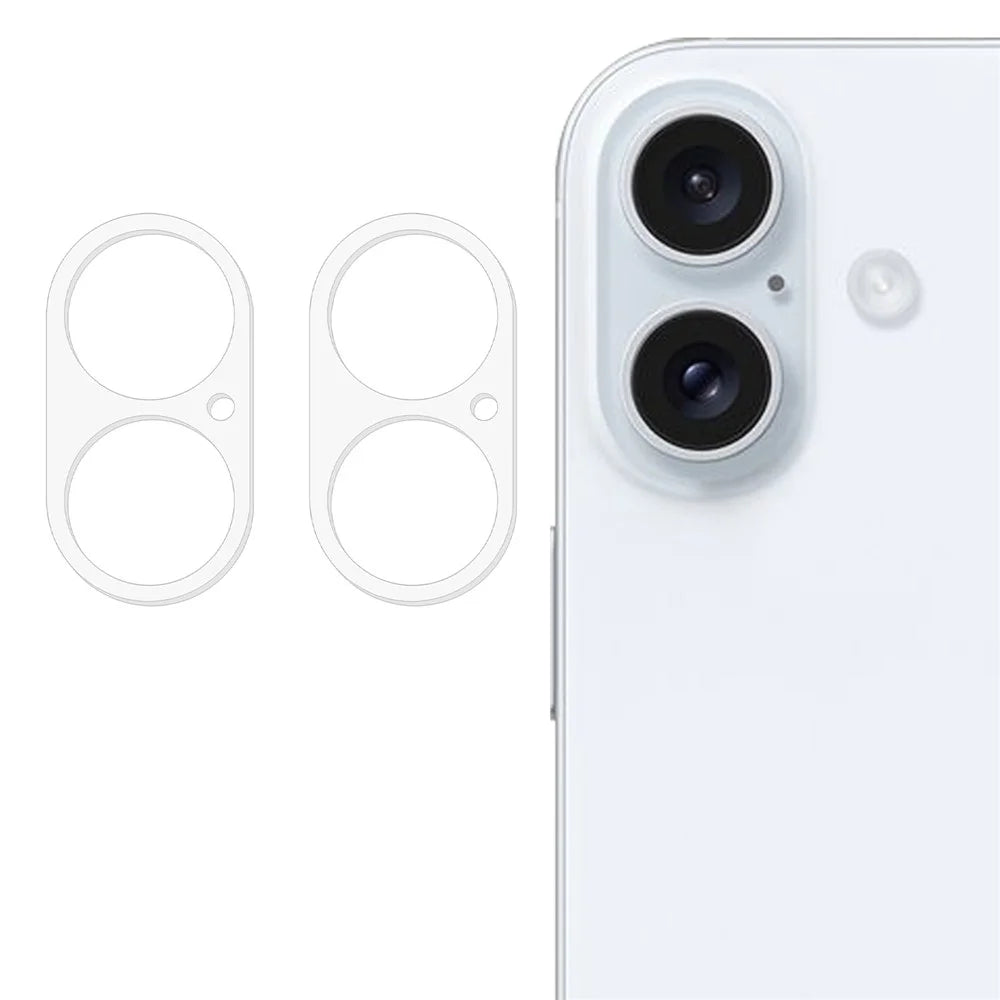 2Pcs For iPhone 17 Camera Lens Protector 3D Arc Edge Anti-Scratch Tempered Glass Lens Film - 1