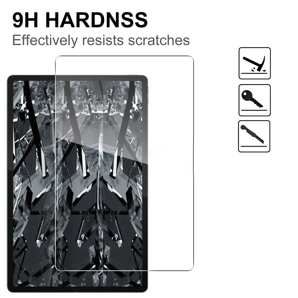 For Lenovo Idea Tab Pro Screen Protector Anti-Shatter Arc Edge Tempered Glass Film - 3