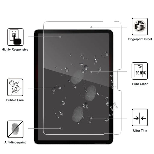 For Microsoft Surface Pro 12inch Screen Protector Anti-Shatter Arc Edge Tempered Glass Film - 2
