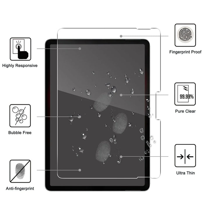Screen Protector For Microsoft Surface Pro 11  /  10  /  9  /  8 Anti-Shatter Arc Edge Tempered Glass Film - 2