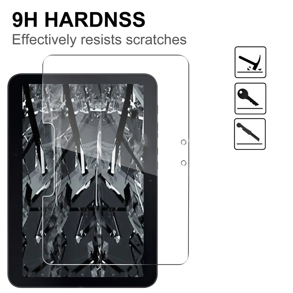 For Samsung Galaxy Tab Active5 Pro Screen Protector Anti-Shatter Arc Edge Tempered Glass Film - 3
