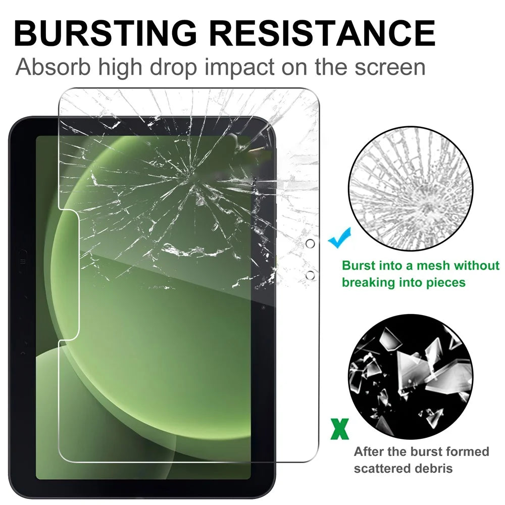 For Samsung Galaxy Tab Active5 Pro Screen Protector Anti-Shatter Arc Edge Tempered Glass Film - 4