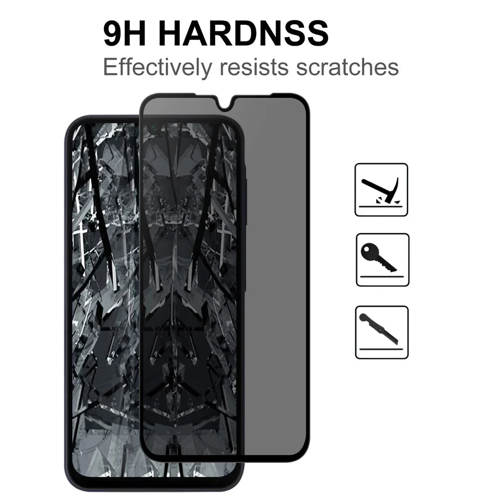 For Samsung Galaxy A18 5G / A18 4G / A17 5G / A17 4G / A26 5G Tempered Glass Screen Protector 2.5D Arc Edge Anti-Spy Film - 3
