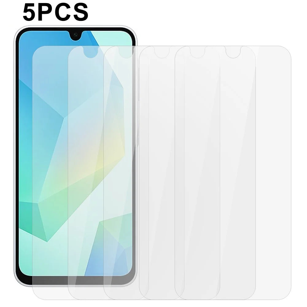 5Pcs For Samsung Galaxy A18 5G / A18 4G / A17 5G / A17 4G / A26 5G Front Screen Protector 0.3mm 2.5D Tempered Glass Clear Film - 1