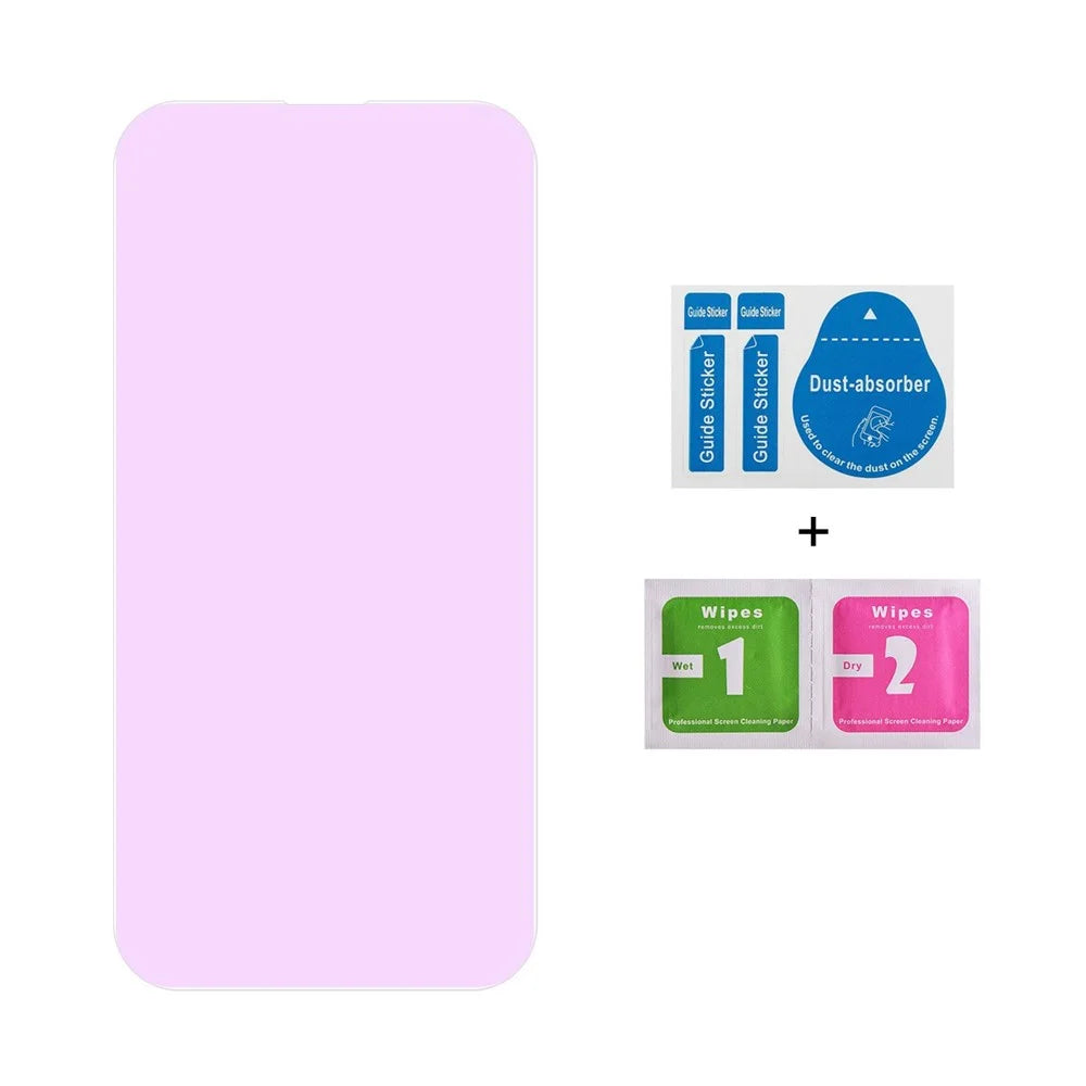 JUNSUNMAY 25Pcs For iPhone 15 Plus Tempered Glass Screen Protector Anti Blue Ray Eye Protection HD Clear Film - 5