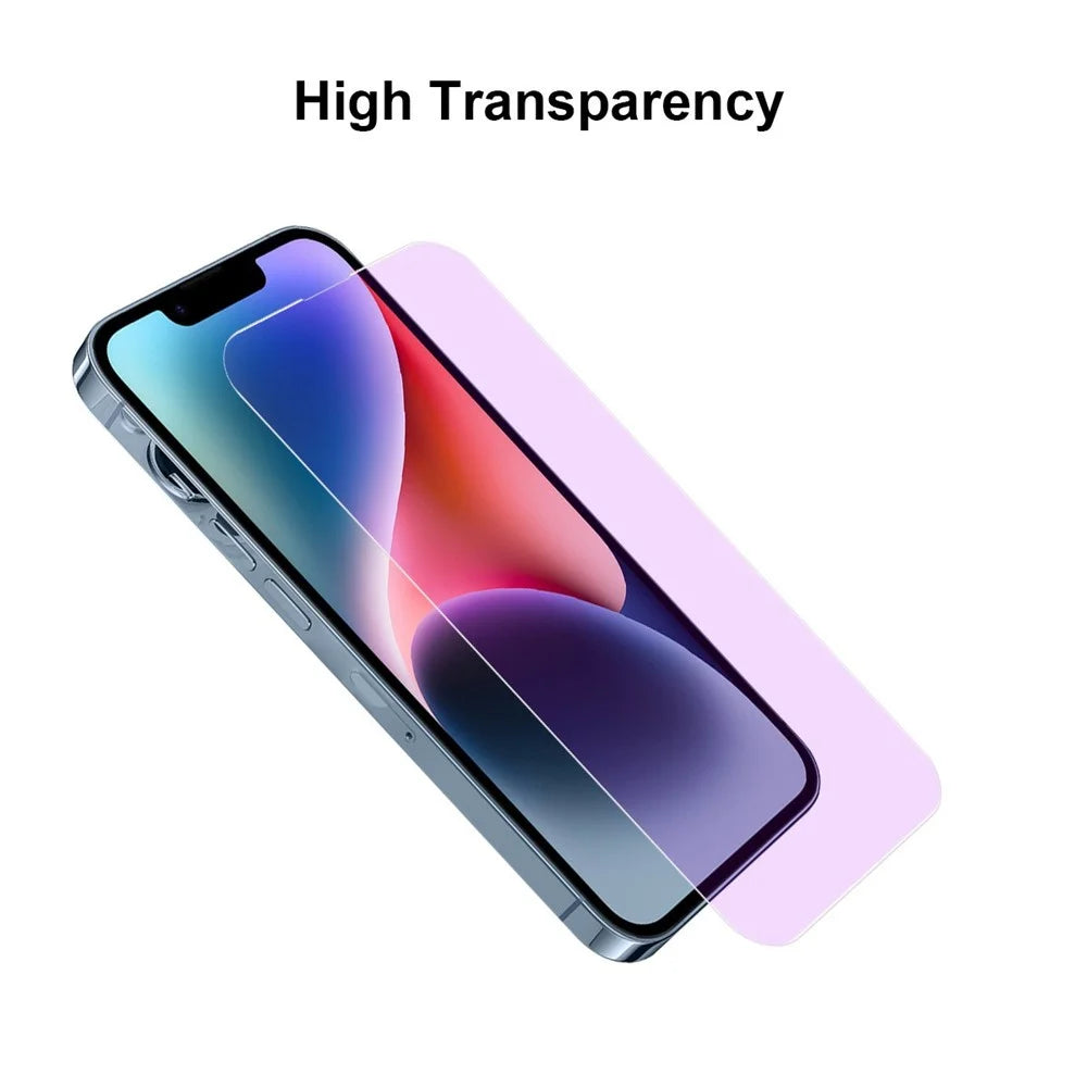 JUNSUNMAY 25Pcs For iPhone 16 Pro Max Tempered Glass Screen Protector Anti Blue Ray Eye Protection HD Clear Film - 4