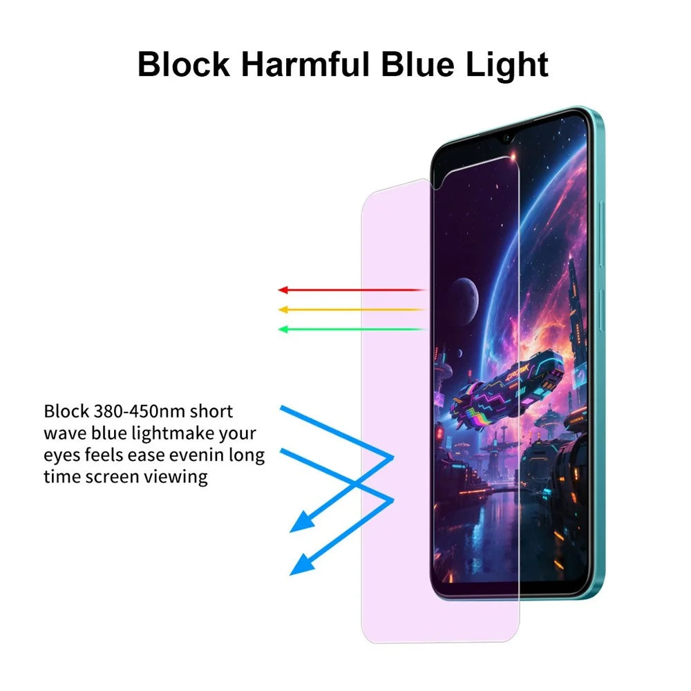 JUNSUNMAY 25Pcs For Samsung Galaxy A08 5G / A08 4G / A07 4G / A06 4G / A06 5G Tempered Glass Screen Protector Anti Blue Ray Eye Protection HD Clear Film - 2
