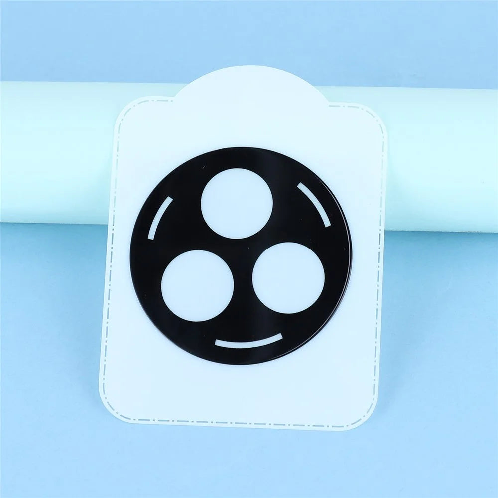 For Realme P3 Pro 5G Tempered Glass Lens Protector Black Silk Printing Camera Lens Film - 3