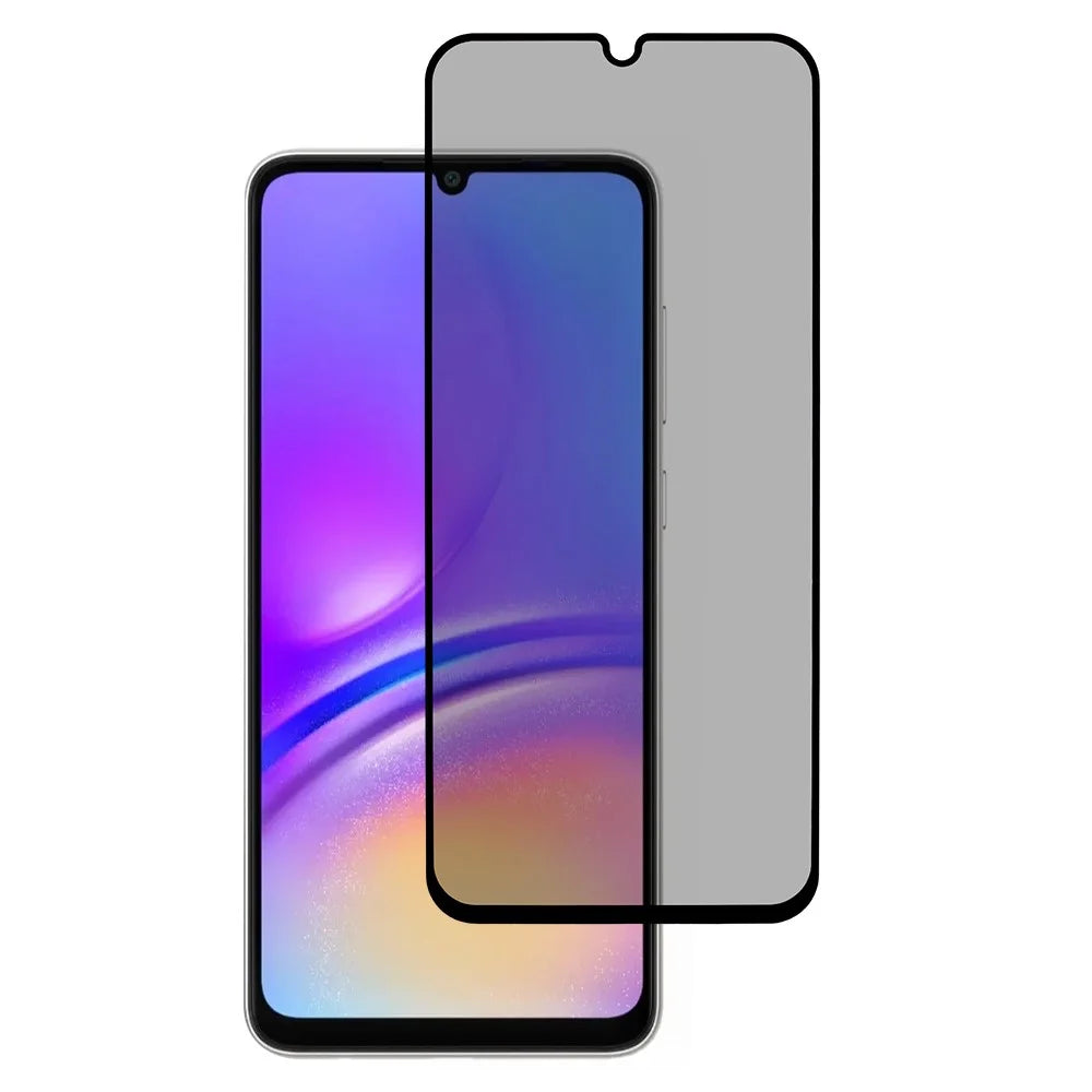 For Samsung Galaxy A08 5G / A08 4G / A07 5G / A07 4G / A06 5G / A06 4G Anti-Peep Tempered Glass Full Covering Silk Printing Screen Protector - 1
