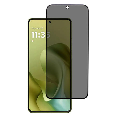 For Motorola Moto G86 Power 5G  /  G86 5G Anti-Peep Tempered Glass Full Covering Silk Printing Screen Protector - 1