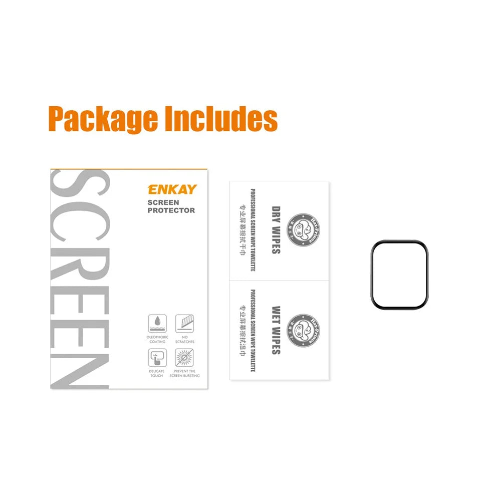 ENKAY HAT PRINCE For Huami Amazfit GTS 4 PMMA Screen Protector Full Coverage 3D Curved Soft PC Edge Anti-scratch HD Transparent Film - 7