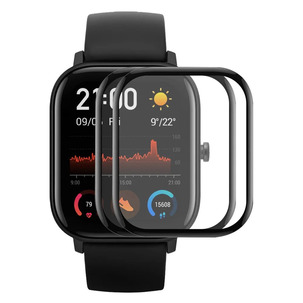 ENKAY HAT PRINCE 2Pcs Screen Protector for Huami Amazfit GTS 4 PMMA, 3D Curved Full Coverage Soft PC Edge Touch Sensitive PMMA Flexible Protective Film - 1